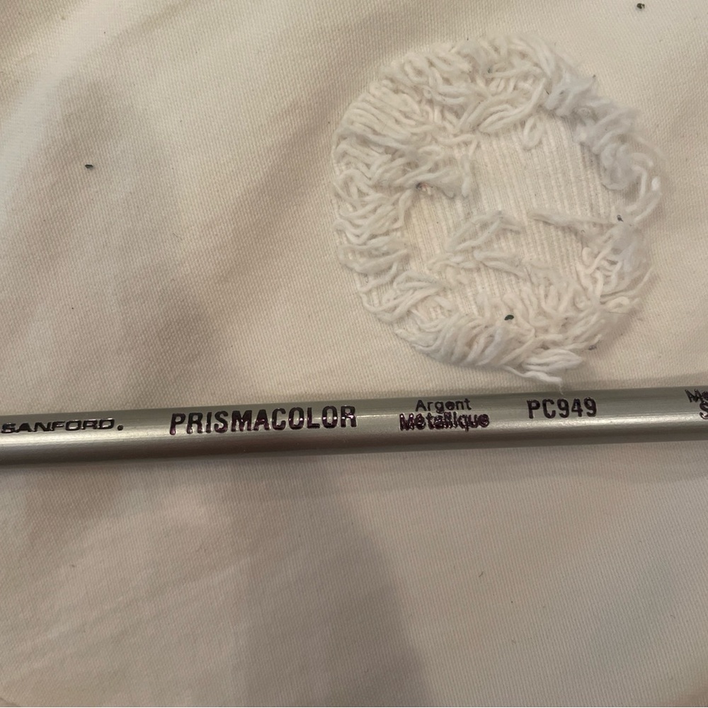 Metallic Silver Art Pencil